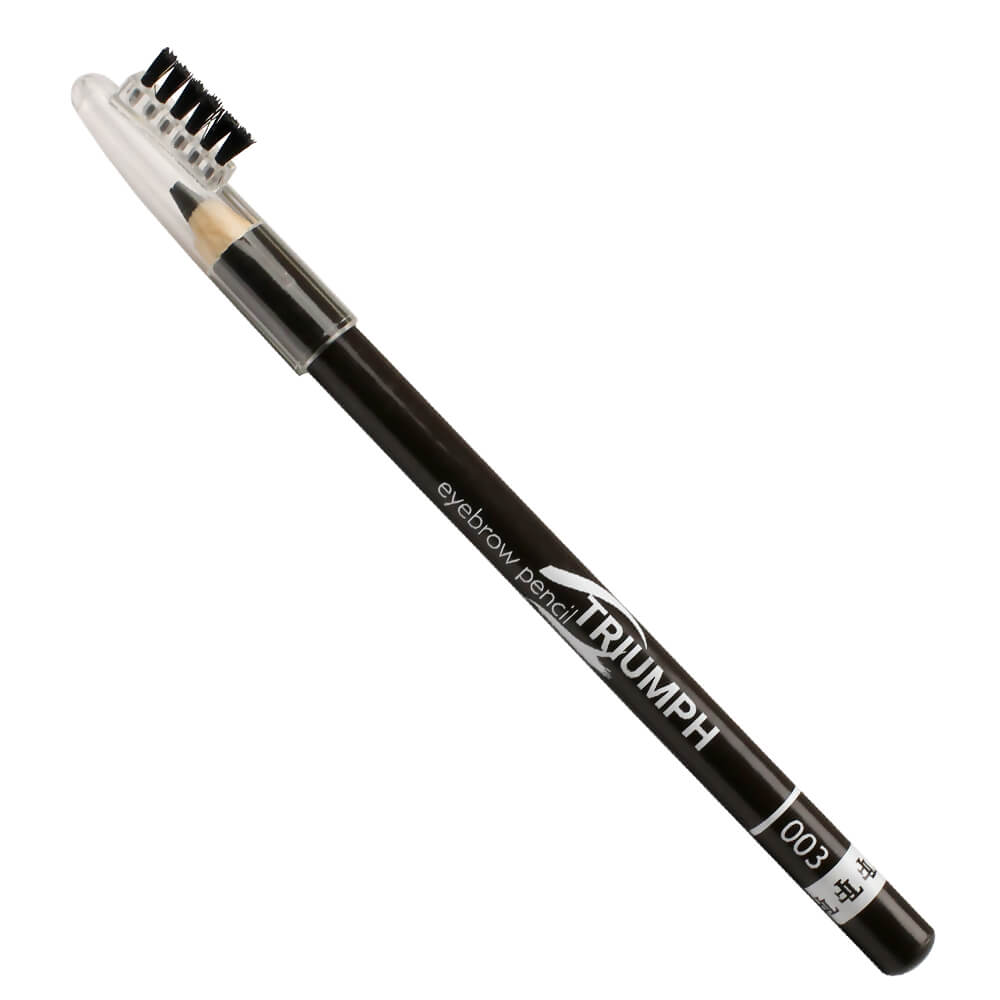 Карандаш для бровей W-219-003C тон №003 "Eyebrow Pencil" Насыщенный коричневый, со щеточкой