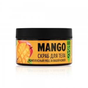 Скраб для душа Кенийский манго, сахарный, 250мл