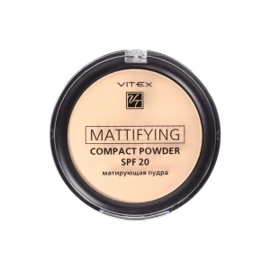Матирующая пудра для лица Vitex Mattifying compact powder SPF20 тон 03 Soft beige 
