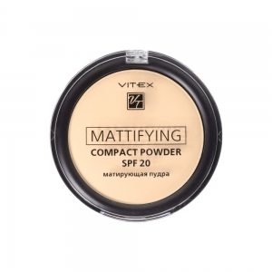 Матирующая пудра для лица Vitex Mattifying compact powder SPF20 тон 04 Sand beige
