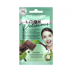 Bio маска для лица Look Delicious Разглаживающая с натур.скрабом Mint&Chocolate, 10мл