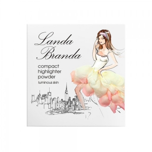 Landa Branda, Компактная пудра-хайлайтер "Сияющая кожа" pink pearls, тон 52