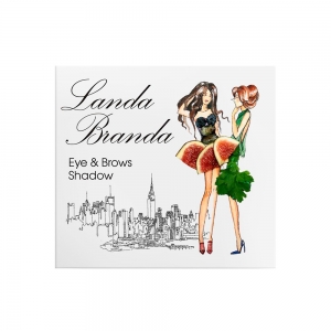 Landa Branda, Тени для глаз и бровей (брюнет/ оранжевый/ белый/ коричневый холодный)